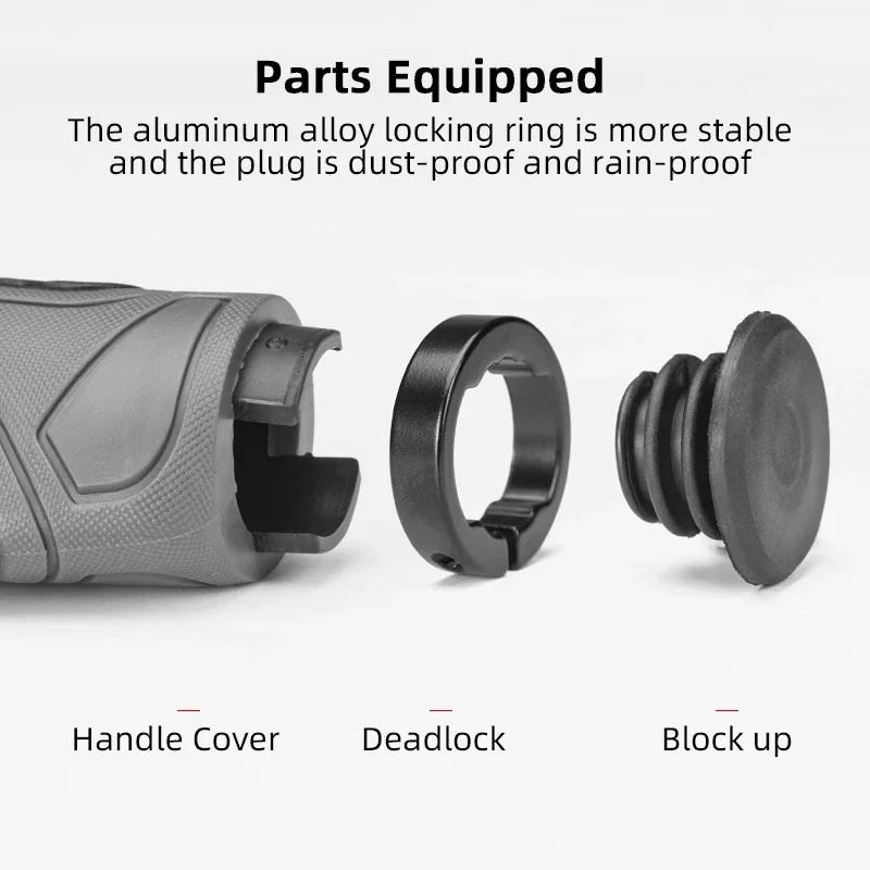 ROCKBROS Bicycle Grips MTB Bike Handlebar Bar end Rubber Anti-skid Shock-absorbing Soft Bike Handlebar Grips Cycling Accessories