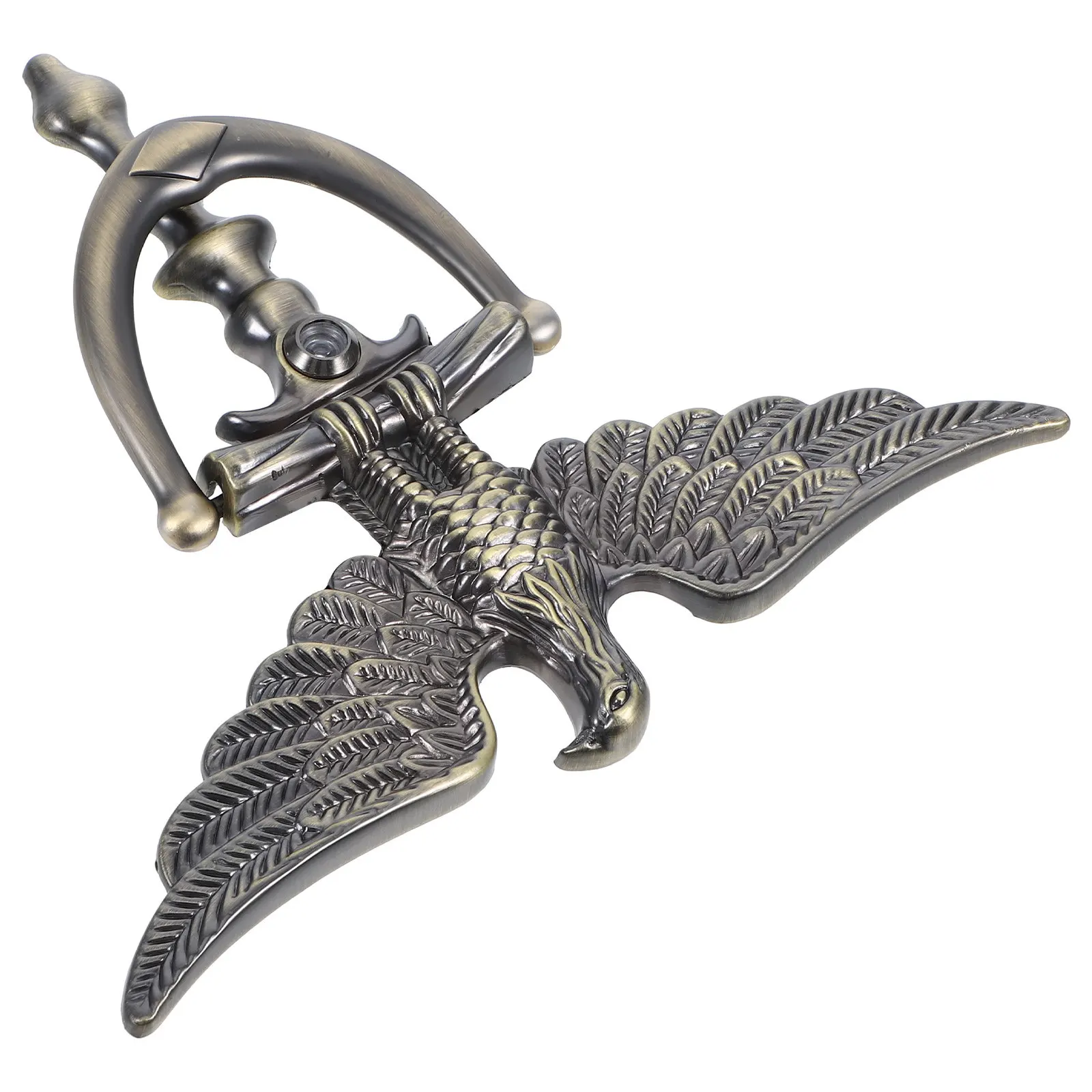 

European Style Eagle Head Door Knocker Zinc Alloy Finish Front Security Knocker Home Door Decorative Pendant Easy
