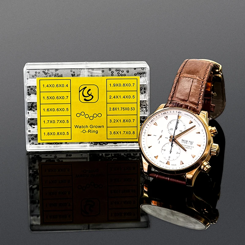 500 قطعة من المطاط الصغير على شكل حرف O طوقا الختم غسالة ساعة تاج مقاوم للماء إصلاح الملحقات لأدوات الساعاتي