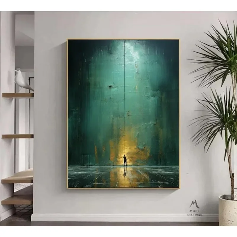 Green Minimalism Painting Green Wall Art Green Canvas Wall Art Green Abstract Painting Green Canvas Painting Green Abstract A