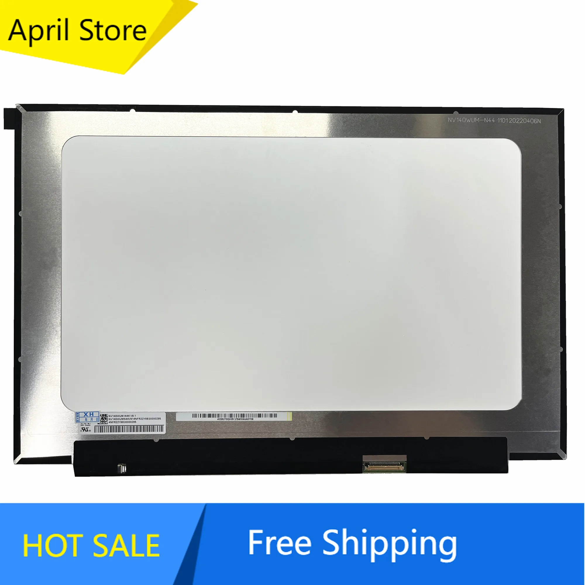 

NV140WUM-N44 V8.1 NV140WUM N44 1920*1200 EDP 30 PINS 14.0'' Laptop LCD Screen Panel Matrix