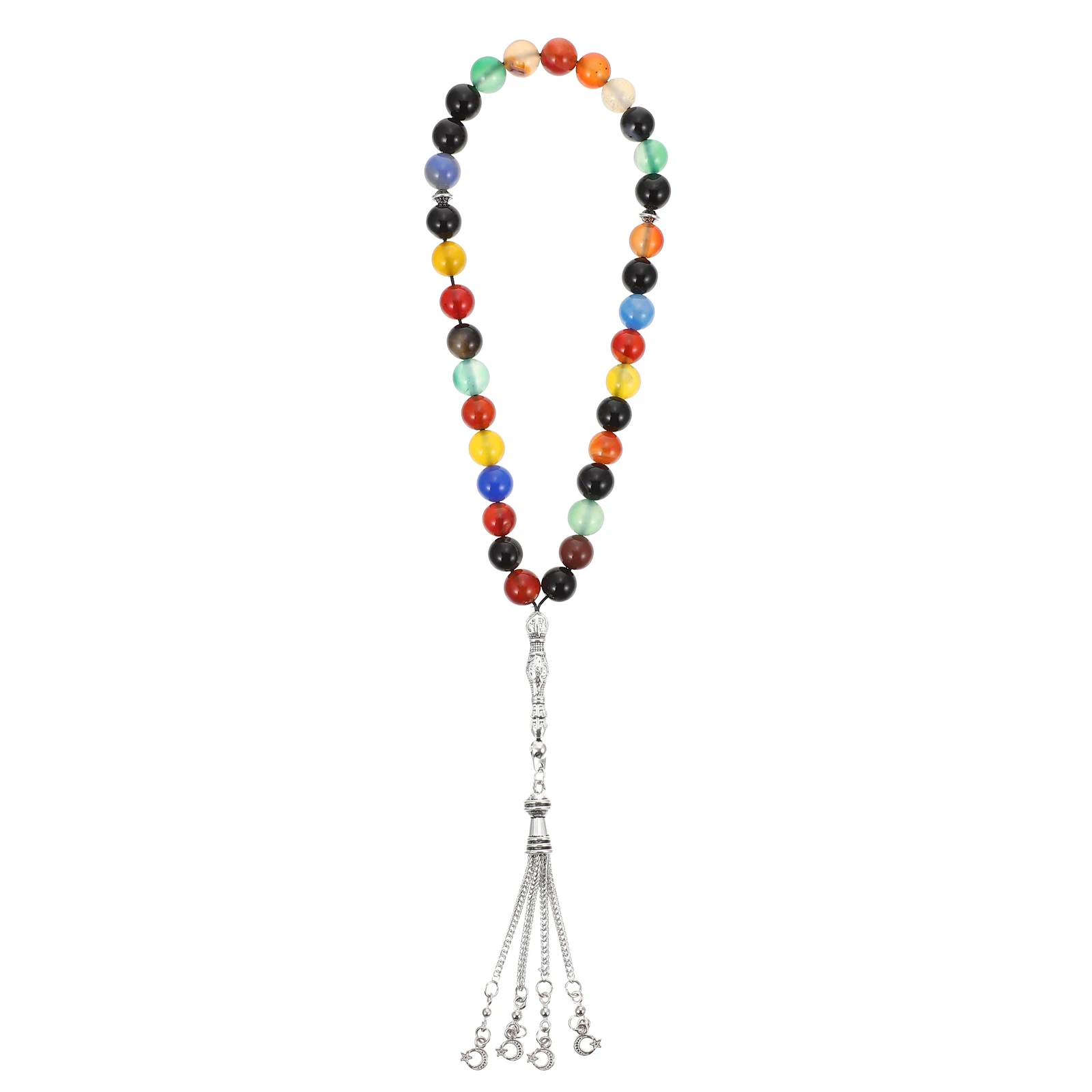 

Agate Beaded Rosary -beads Design Religious Rosary Mosque Prayer Beads Hand Chain Random Pendant Style