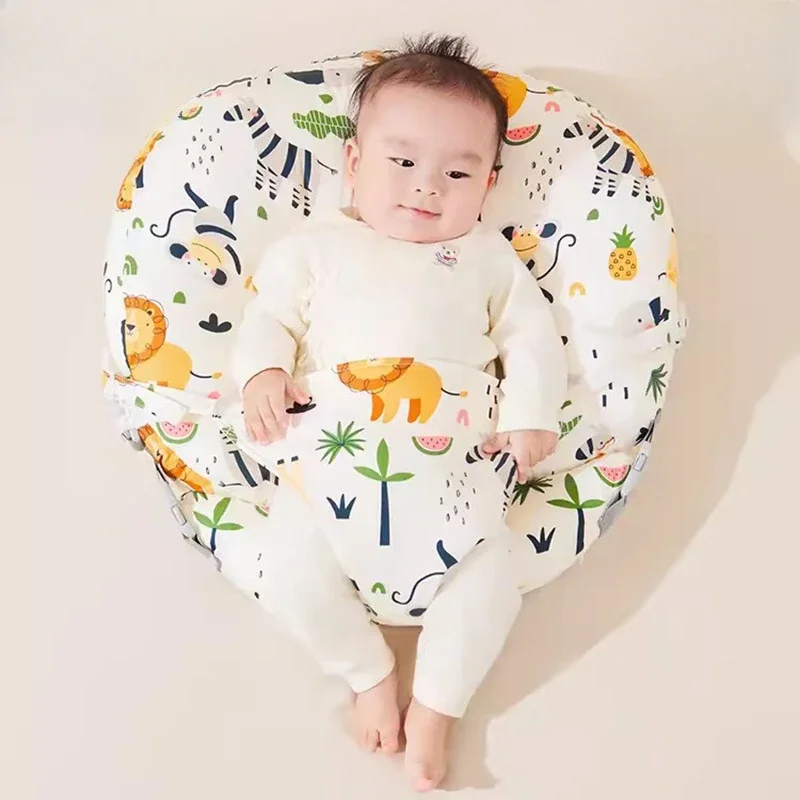 Soft Nursing Pillow for Breastfeeding - Maternity Lumbar Support, Baby Sleeping and Feeding Pad Newborn Anti-Spit Milk Pad