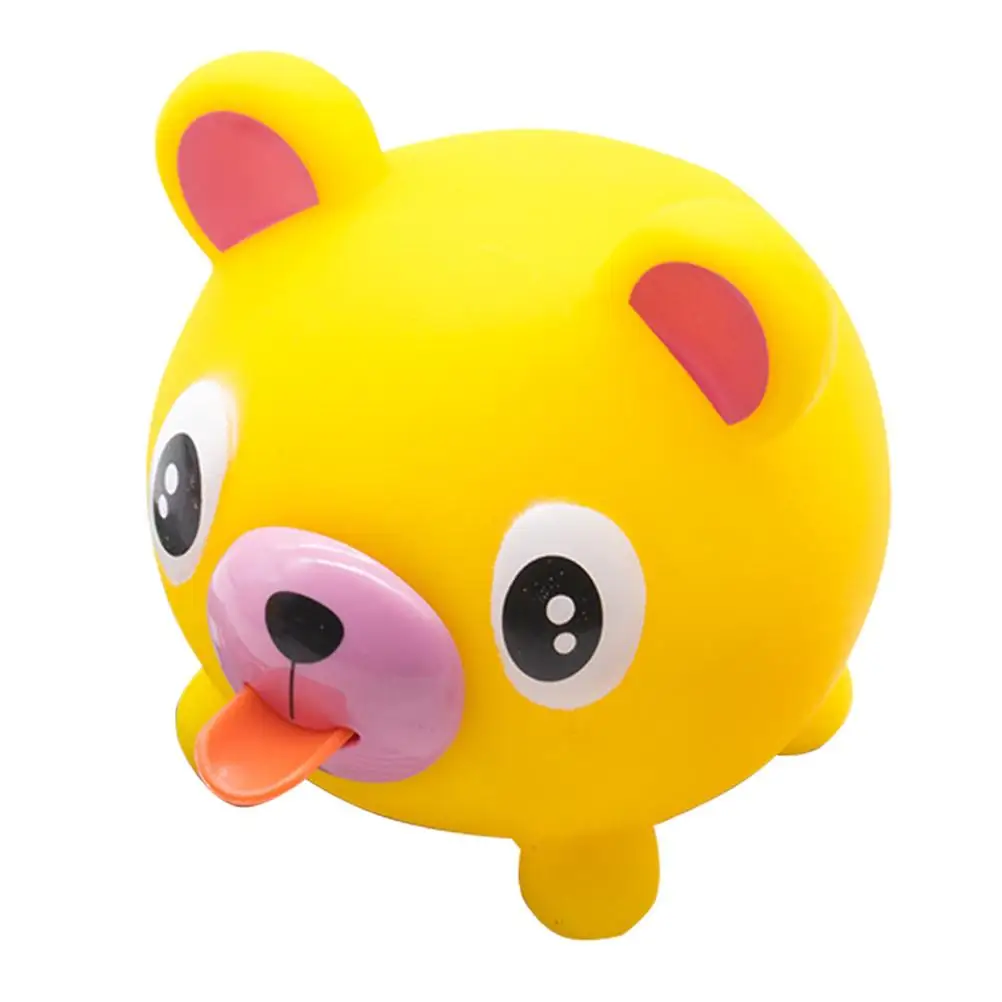 Infant Toys Sound Bear Squeeze Decompression Animal Anxiety Relief Yellow Kids Stress Baby