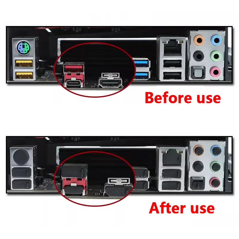 จุกกันฝุ่นสำหรับเมนบอร์ดคอมพิวเตอร์ ช่องเสียบ USB เสียง HDMI ช่องเสียบเมมโมรี่ ฝาครอบป้องกันออกซิเดชัน จุกกันฝุ่นแบบยางสำหรับ DP