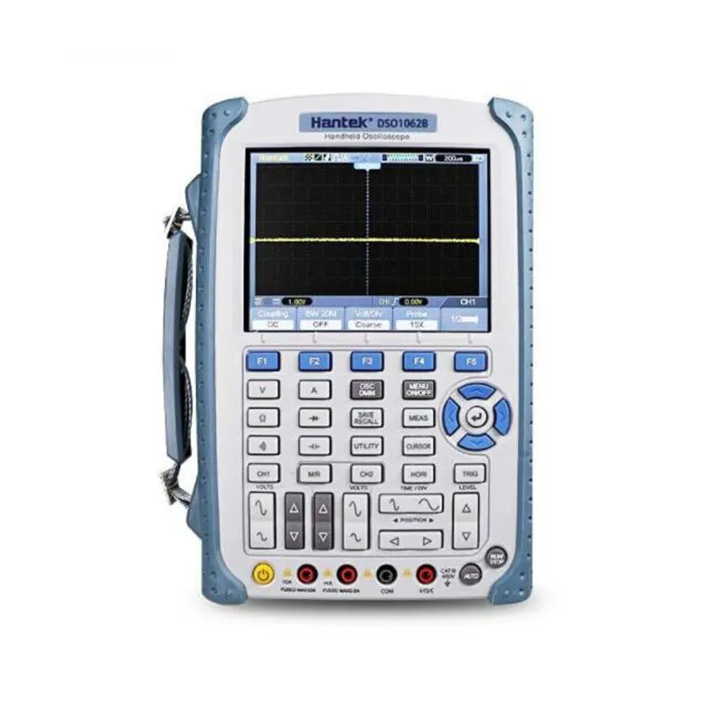 Hantek DSO1062B Handheld Oscilloscope 2 Channels 60MHZ 1GSa/s Sample Rate 1M Memory Depth 6000 Counts DMM with Analog Bargraph