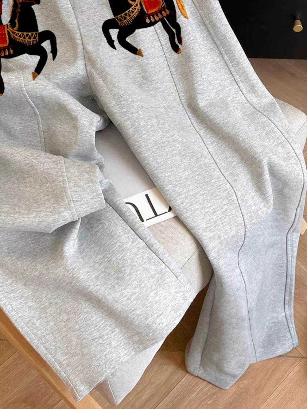 Pantaloni sportivi coreani Sle Casual Age-Defng a gamba larga Uomo Donna Primavera Autunno Faion Pantaloni larghi a tubo dritto