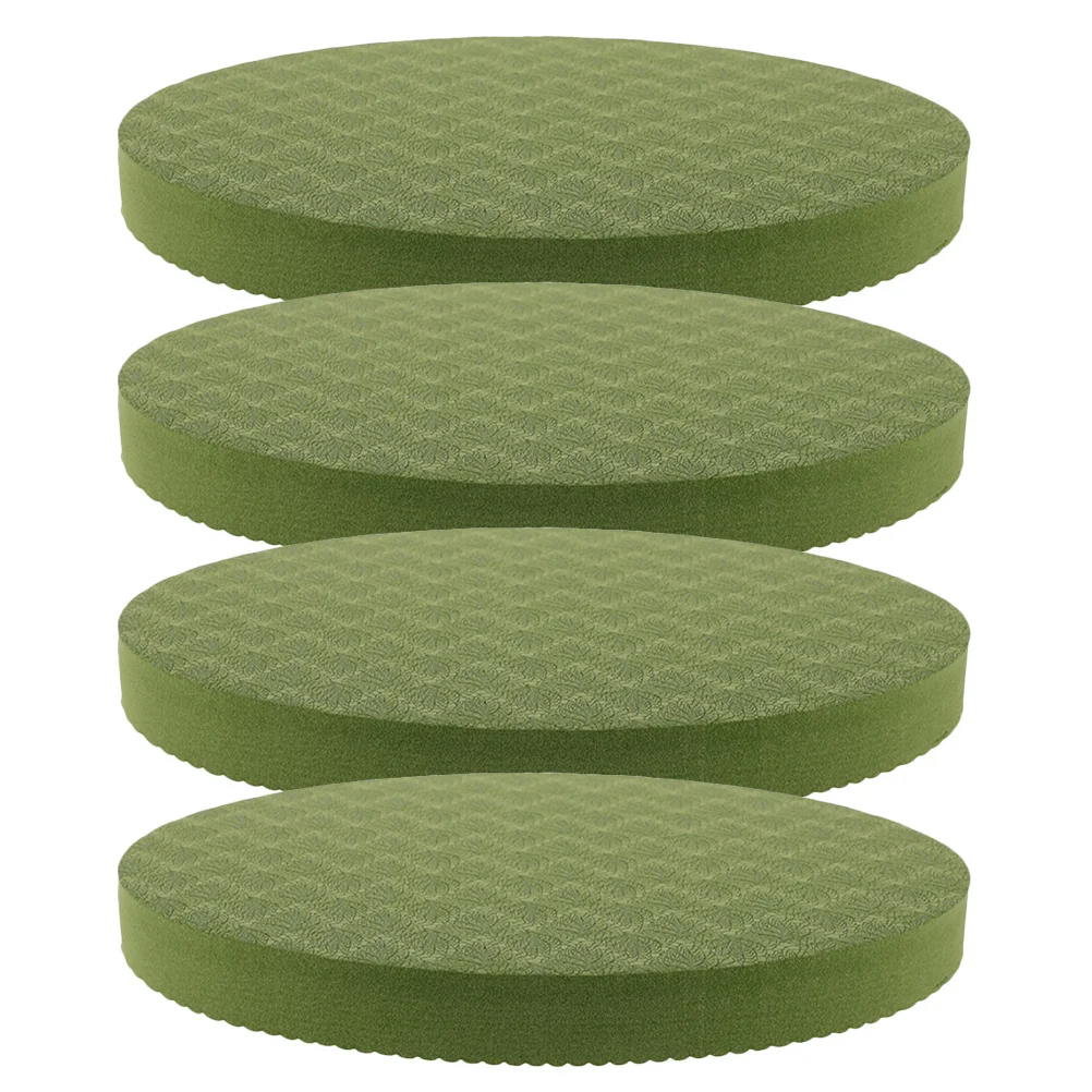 

2Pairs Round Yoga Knee Elbow Pads Foam Cushion Portable Thick Soft Support Mat Pilates Balance Training Thick Yoga Mat