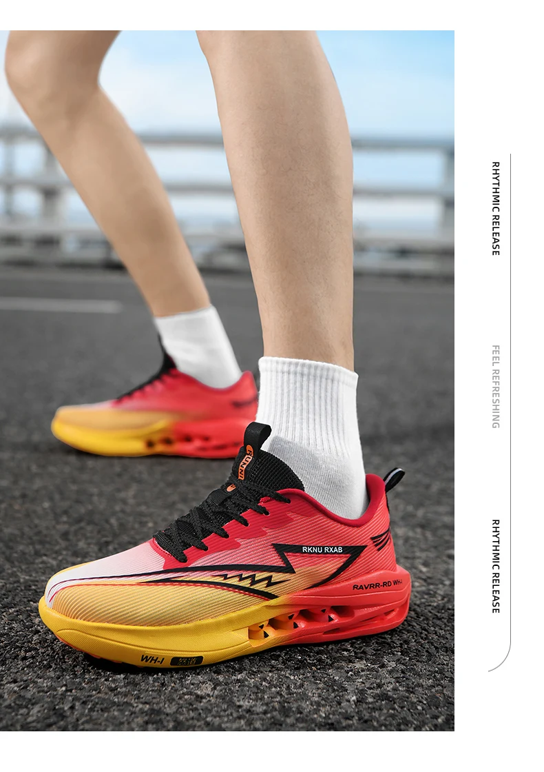 Marathon-Laufschuhe für Herren, spezielle Sneaker, Damen-Outdoor-Jogging-Sportschuhe, trendige, atmungsaktive und leichte Sportschuhe für Damen. – Detail 12