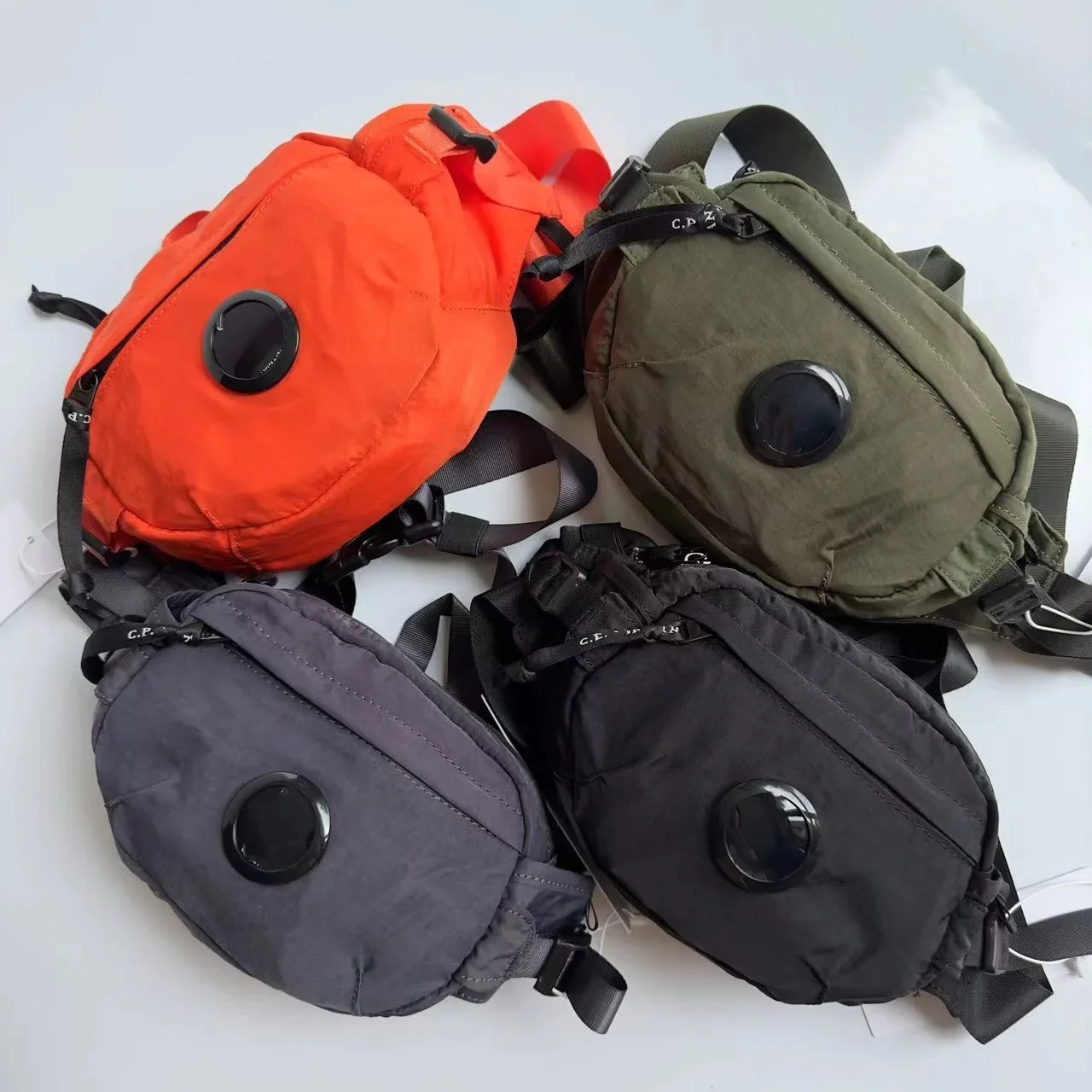 2024 Men Cp Single Shoulder Crossbody Small Bag Cell Phone Bag Single Lens Tote Bag Chest Packs Waist Bags