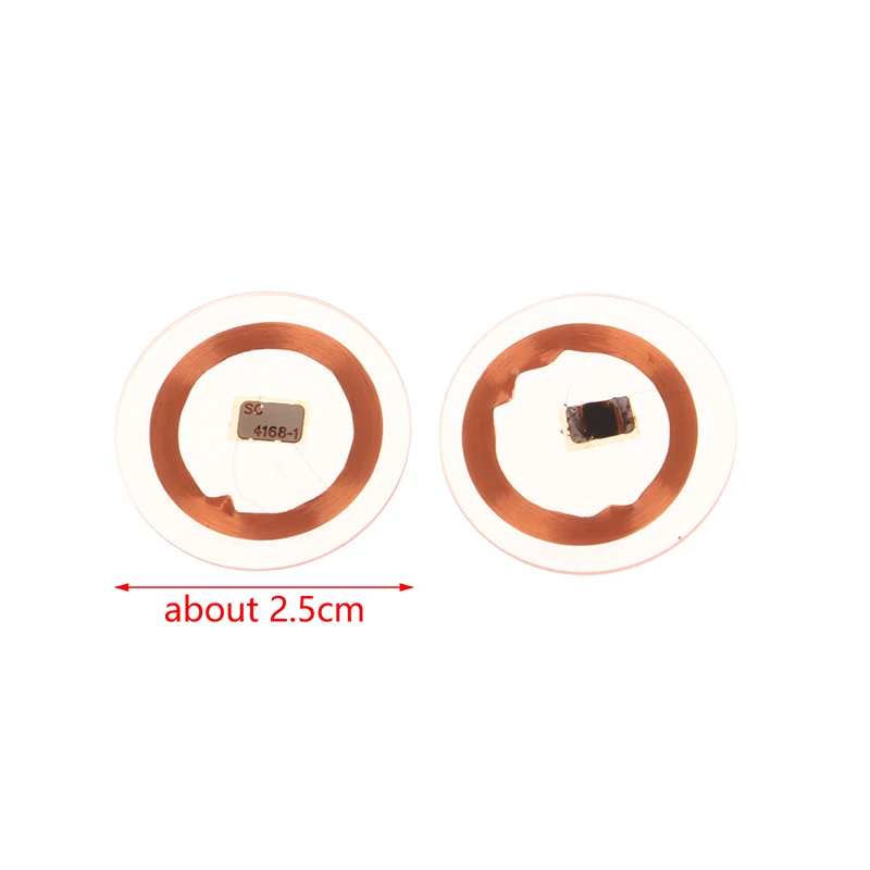 GEN2 CUID Android-app MCT Wijzig blok 0 Verwisselbare UID Herschrijfbare 25 mm koperen spoel Transparante muntkaart NFC 13,56 MHZ 1K S50