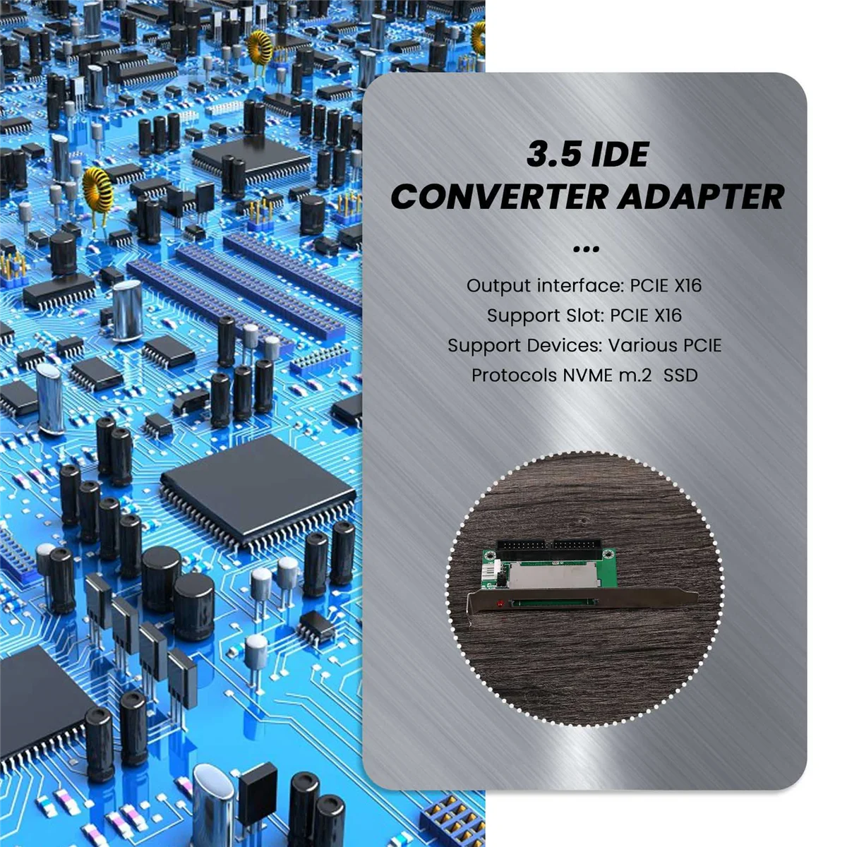 AA84 40-Pin Cf بطاقة فلاش مدمجة إلى 3.5 Ide محول محول Pci قوس اللوحة الخلفية