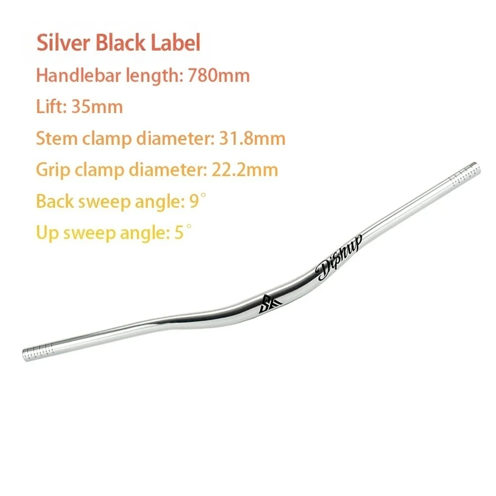 SEMYT 780/800mm Mountainbike-Lenker, 31,8/35mm Durchmesser, Aluminiumlegierung Lenker für Downhill-Biking und Offroad-Strecken