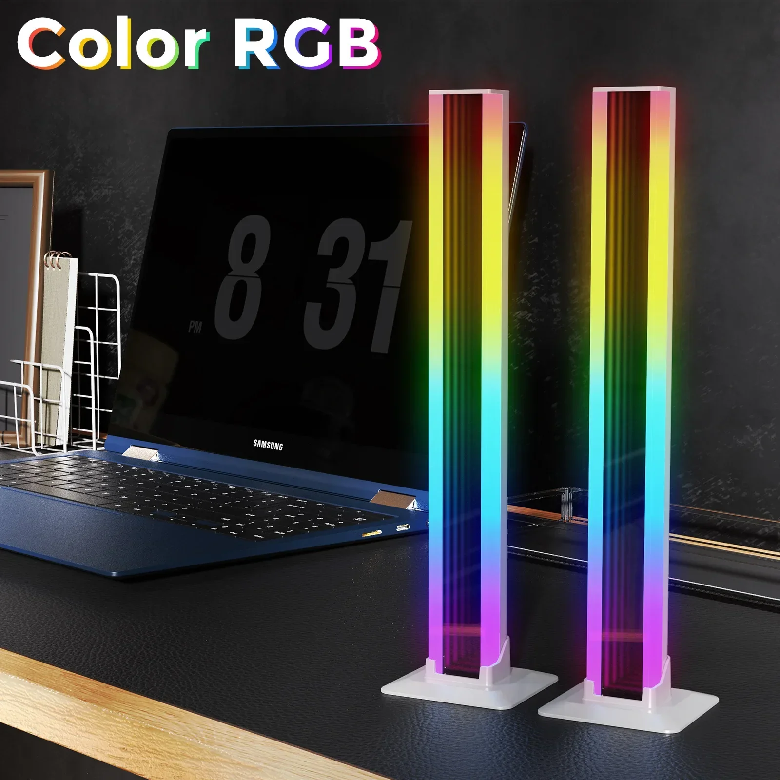 

2PCS LED Floor Lamp Table Stand Mood Light Room Decor USB Power Supply Nordic Decor Phantom Bluetooth Atmosphere Floor Lights