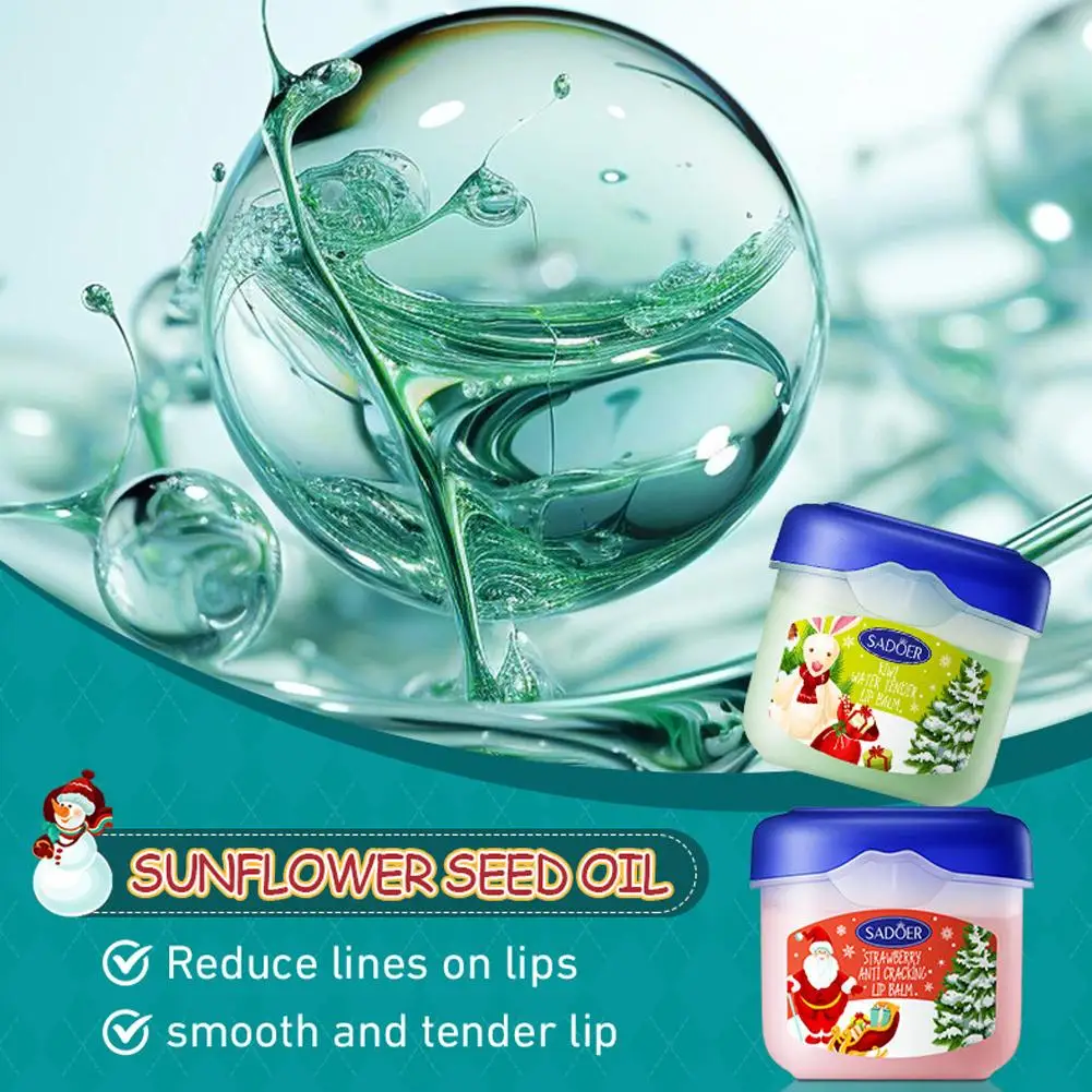 [SADPER] صندوق هدايا عيد الميلاد بلسم الشفاه مرطب متين، هدية عيد الميلاد النسائية المغذية أحمر الشفاه 4 قطع/صندوق مجموعة مكياج الشفاه