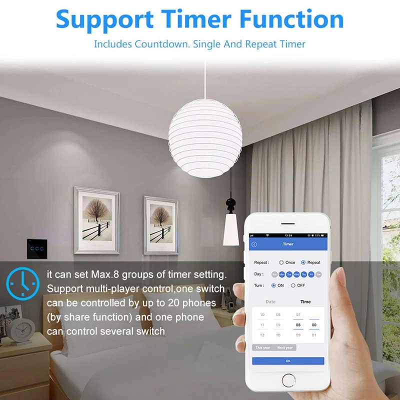 Tuya Smart Life interruptor de cortina Control remoto persianas motor persiana enrollable para Google Home Smart Home enchufe de la UE