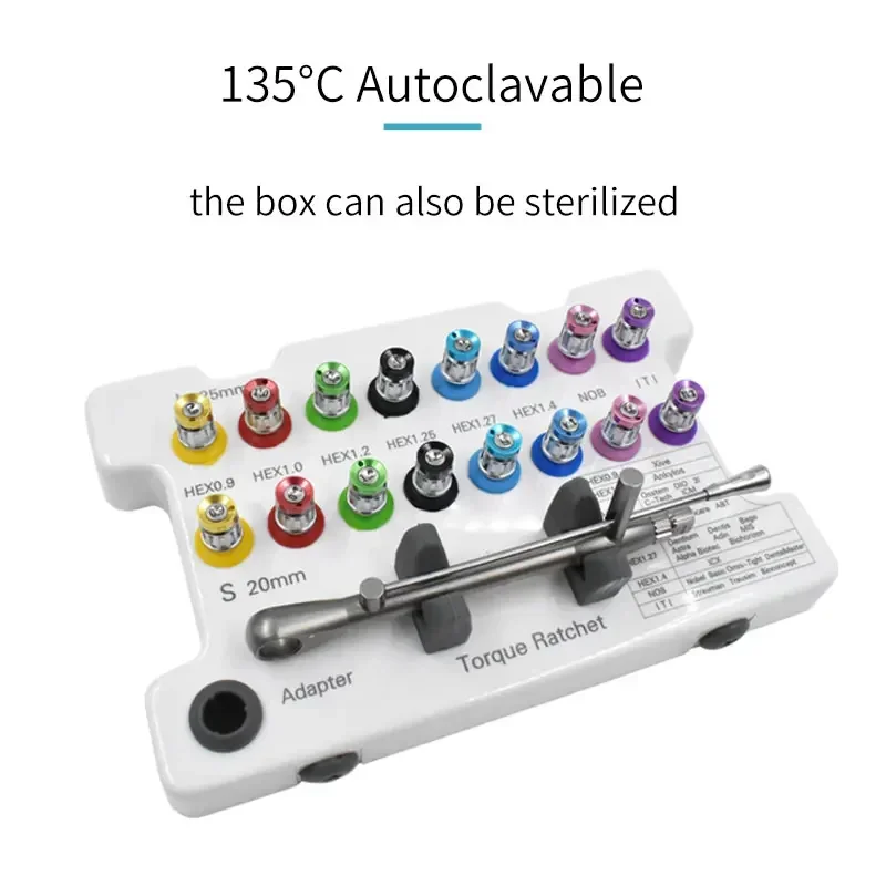 Dentalss Universal Implants Torque Wrench Screwdriver Prosthetic Kit Ratchet Drivers Dentistry Implantss Repair Tools 10-70NCM image 6