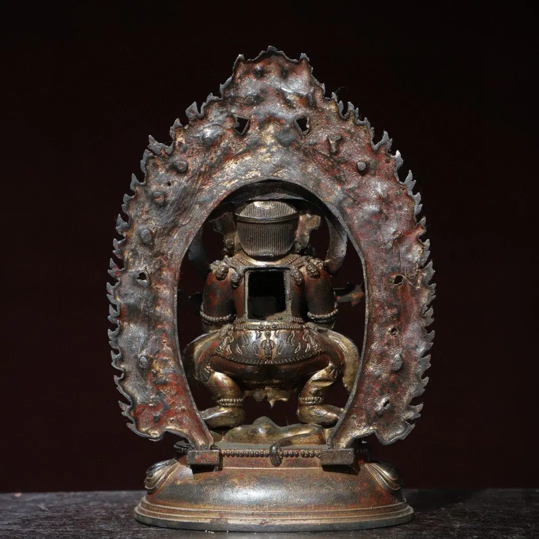 Green Tara Bodhisattva Pure Copper Tibetan Buddha Statue Home Temple Desktop Offering Decor