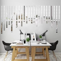 100Pcs Acrylic 3D Mural Wall Stickers 5cm Mosaic Mirror Sticker Kids Room DIY Square Decals Home Decor Living Room Decoration