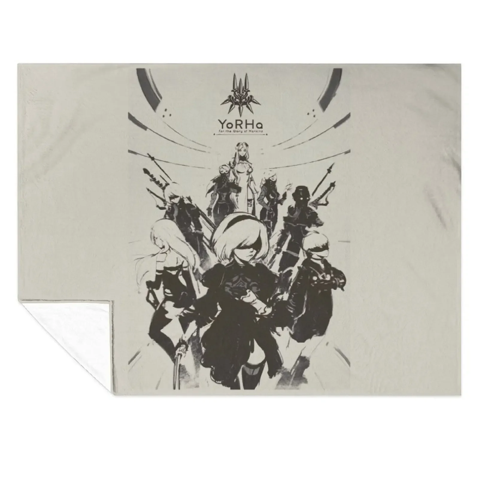 

Nier Automata Collage Yorha Throw Blanket Shaggy Sofa Throw blankets and throws anime Blankets