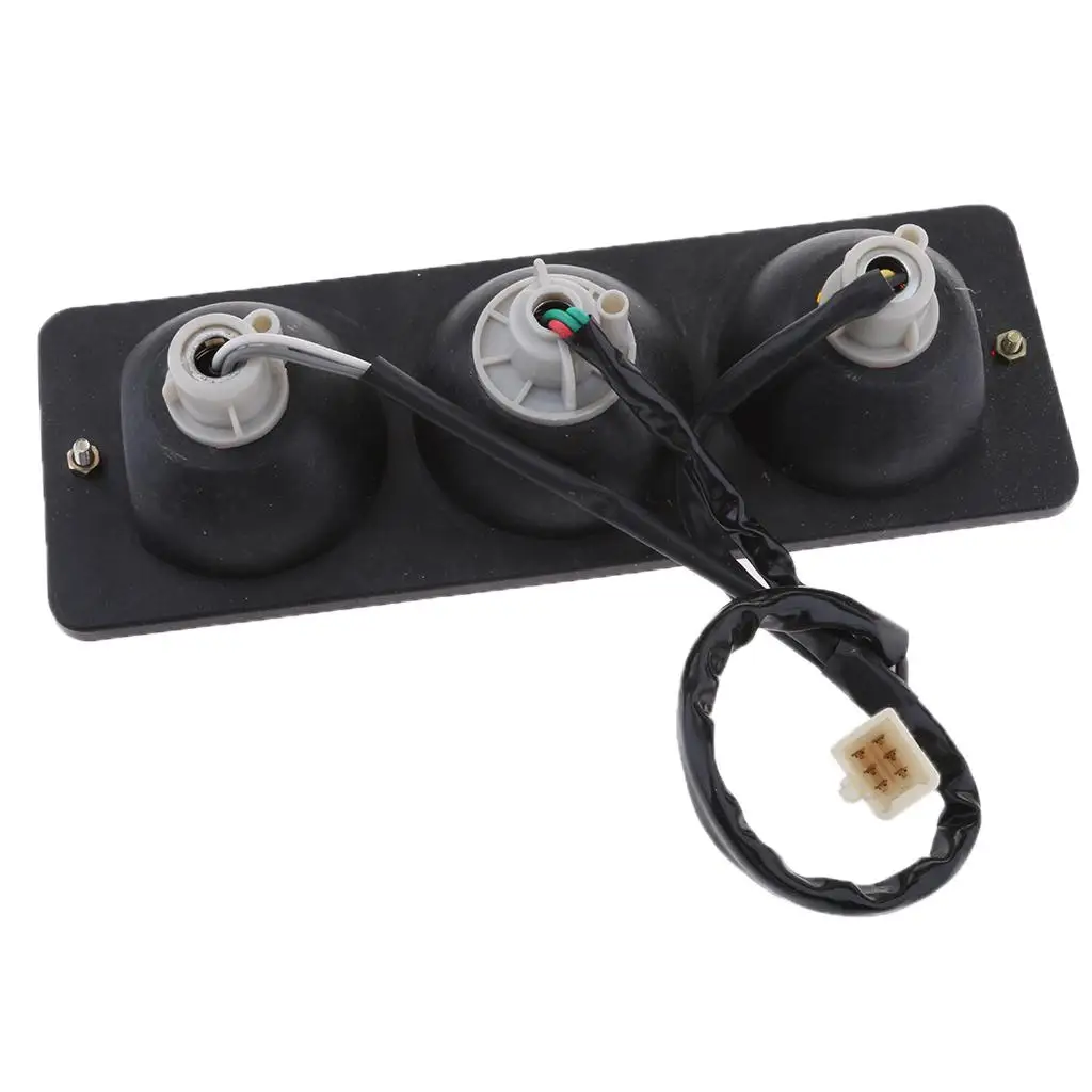 

LED Rear Brake Tail Light Panel Plastic Red for Go Kart 150cc 250cc Buggy Quad Bike Chassis Accessories