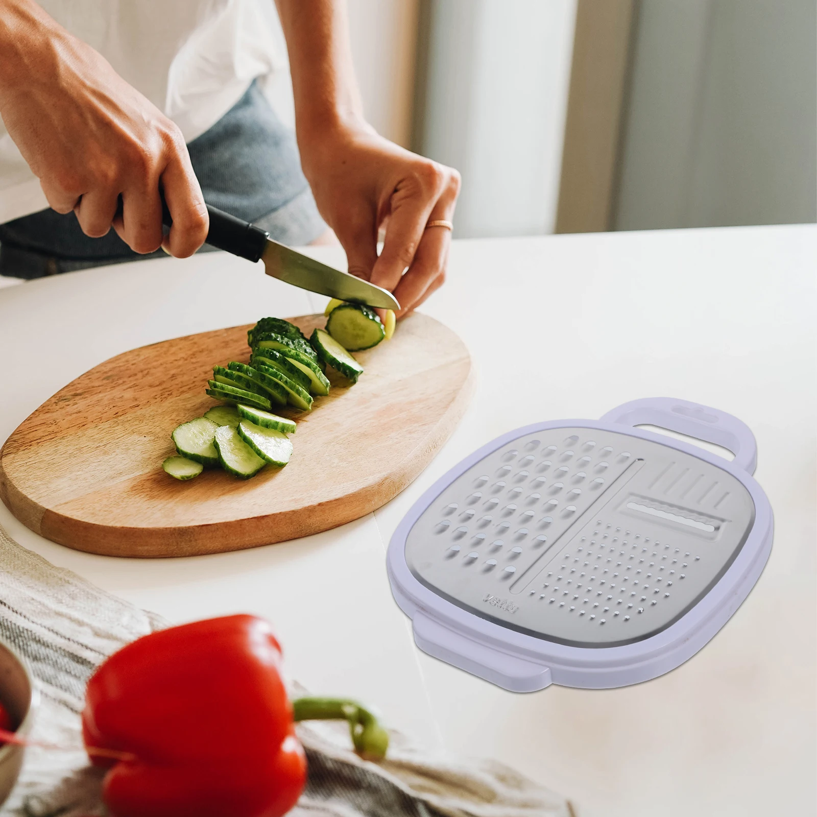 

Stainless Steel Grater Slicer Kitchen Gadget Vegetable Food Shredder Cutting Device Practical Helper Save Time