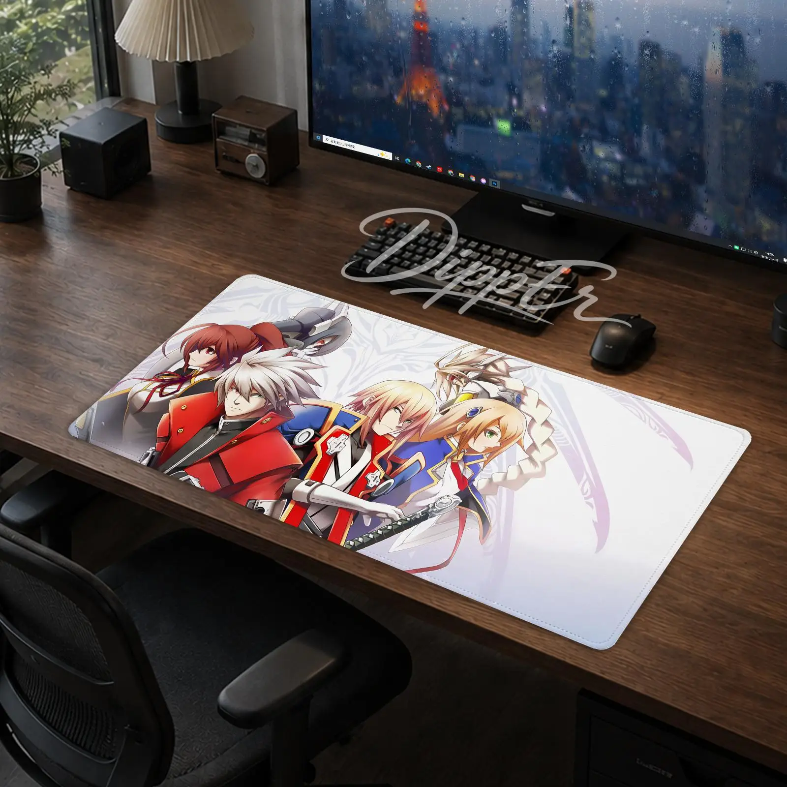 Game Blazblue Mouse Pad Office Large Desk Mat Gaming Mousepad Rubber Bottom Non-Slip Cushion 900X400
