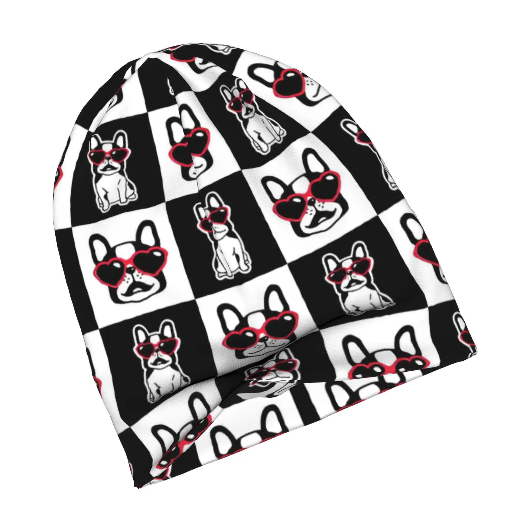 French Bulldog  Skullies Beanies Caps Men Women Unisex Hip Hop Winter Warm Knit Hat Adult Frenchies Dog Pet Gift  Bonnet Hats