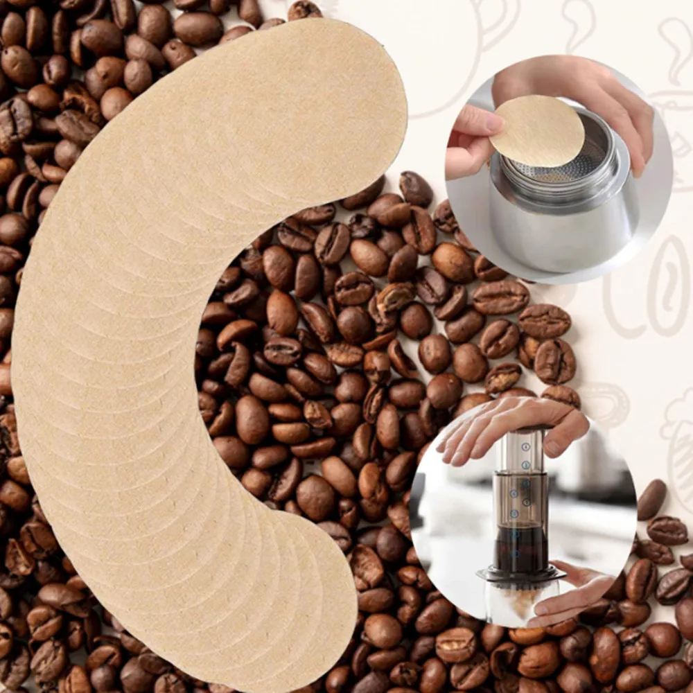 

600pcs Replacement Round Paper Coffee Filters Compatible with Aerobie Aeropress Coffee and Espresso Makers
