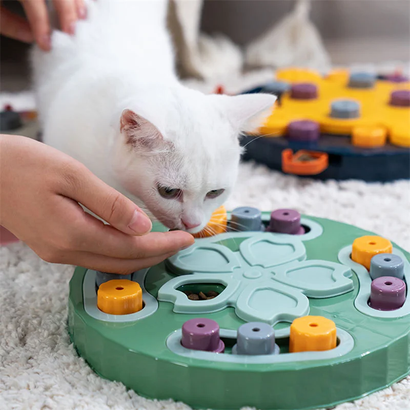 Dog Puzzle Toys Slow Feeder Interactive Increase IQ Food Dispenser Non-Slip Slowly Eating Bowl Cat Dogs Food Games