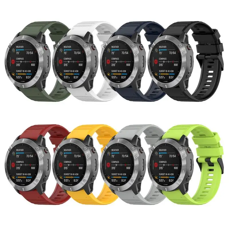 26mm pulseira de liberação rápida para garmin fenix 6/fenix 6 pro silicone smartwatch ajustável pulseira de substituição esportes