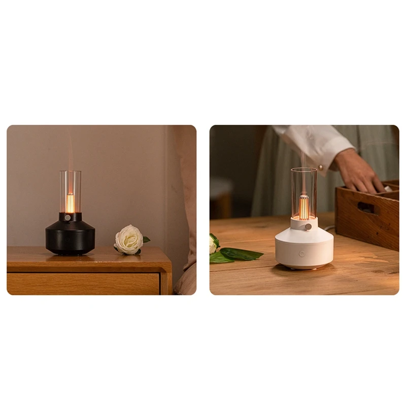 Światło Retro dyfuzor niezbędny żarnikowa lampka nocna LED 150Ml nawilżacz powietrza pracuje 5-8 godzin w domu