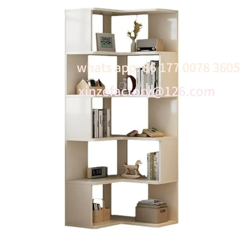 

Customizable Wall shelf Living room multi-layer solid wood storage rack Household corner cabinet Bookshelf Storage rack
