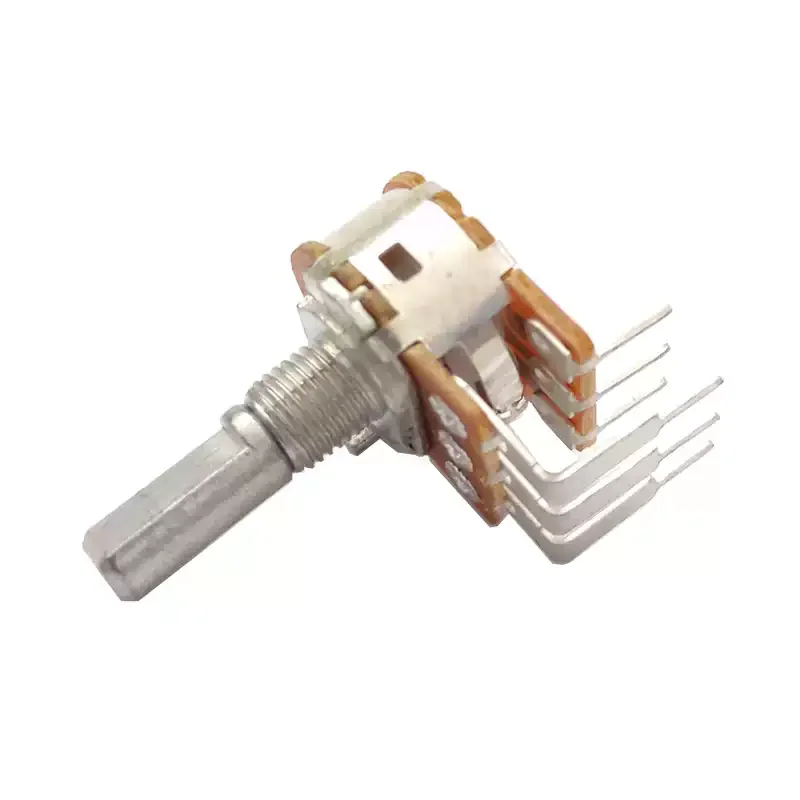 Suitable for ZJC16 Dual‑Gang Outer Bent‑Pin Vertical Stereo Volume Potentiometer AB10K 20K 50K 100K