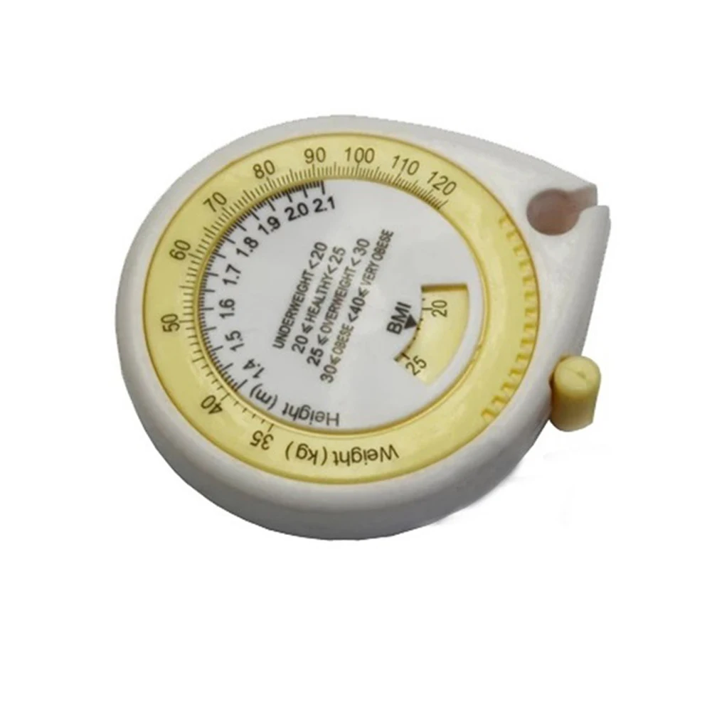 

Retractable Tape Measure 150 Cm Accurate BMI Body Mass Index Calculator Diet Tape High Quality Plastic Hot Sale