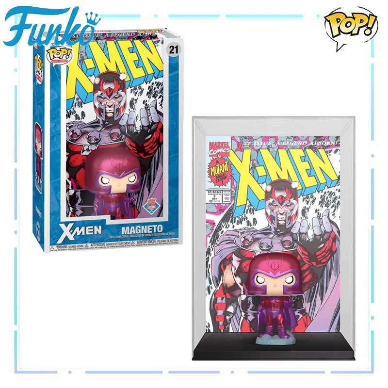 

Funko Pop Original X - Men Anime Figure Marvel Comic Cover Magneto Action Figure Toys for Boys Girls Kids Gift Collectible