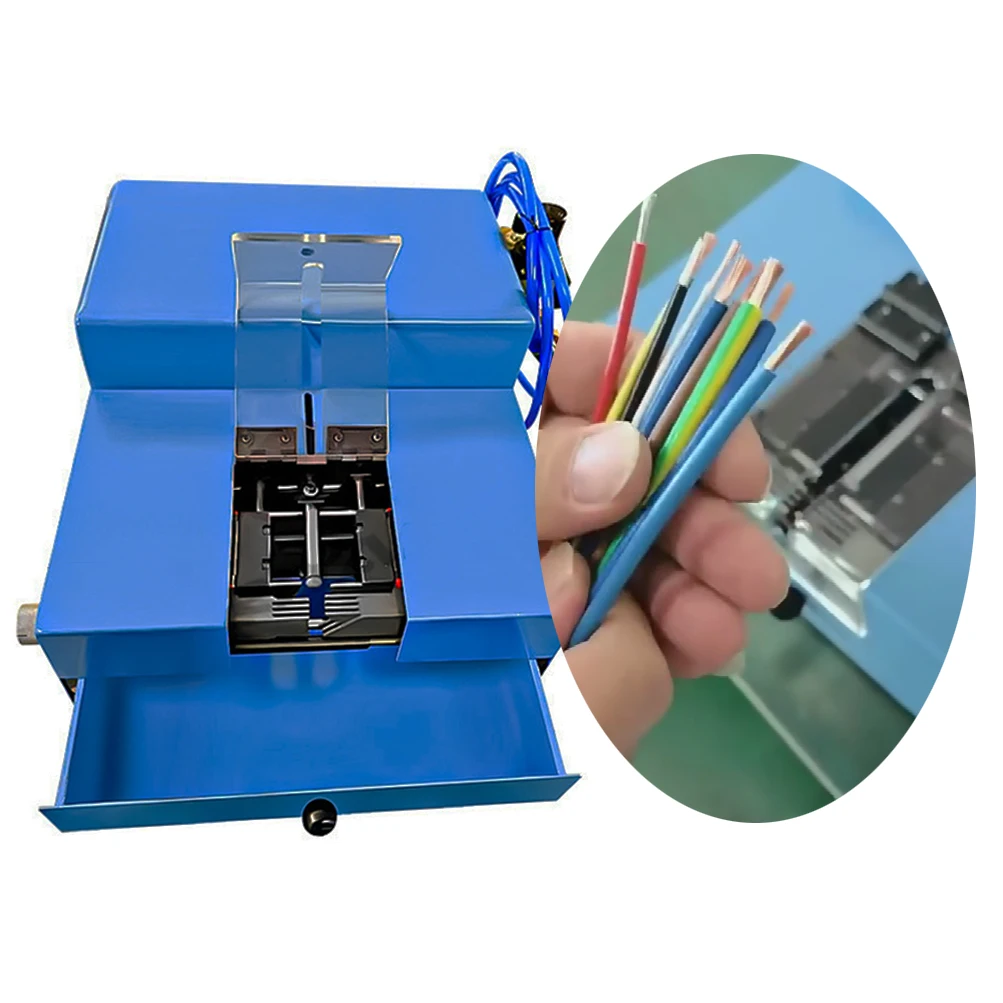 

Индукционная пневматическая высокоточная машина для зачистки и резки проводов LY, настольная мини-модель, 10 кв. мм, без необходимости регулировки ножа