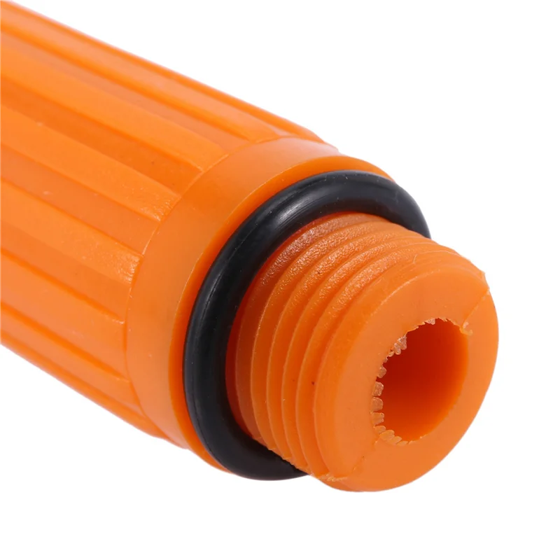 AB47-5 Pcs 16Mm Male Thread Dia Plastic Oil Plug For Air Compressor Orange