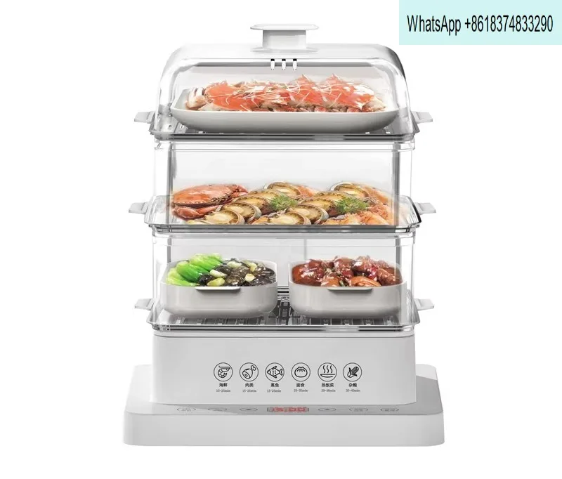 110V US standard electric steamer household multi-functional large-capacity automatic three-layer steam pot