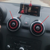 For Audi A1 S1 8X 2010-2018 Sport S-tronic Sportback Ego Car Air Outlet Decorative Ring Sline Quattro AC Vent Trim Cover