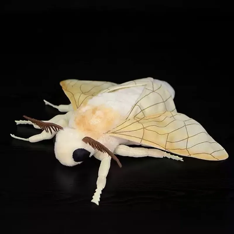 Everbright Store Insect Series Silkworm Moth Plush Toy Simulation Animal Doll Moth Doll