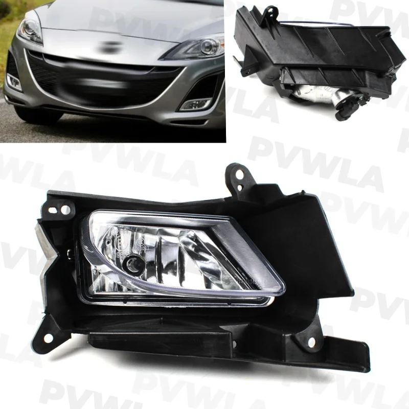 1Pc Rechts Kant Mistlamp Met Mistlicht Lamp Grille Cover Voor Mazda3 Bl 2008 2009 2010 2011 2012 2013