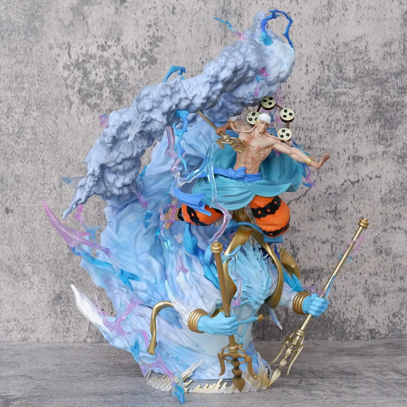 Estatua de Enel, Dios del Trueno, Figura Coleccionable de Anime, Modelo de Resina, Arco de Skypiea, Decoración de Escritorio, Regalo para Fans