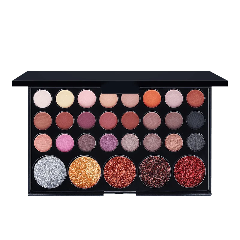 Paleta de sombra de ojos de 29 colores, juego de regalo de maquillaje, bandeja de sombra de ojos MATE DE ALTO pigmento brillante