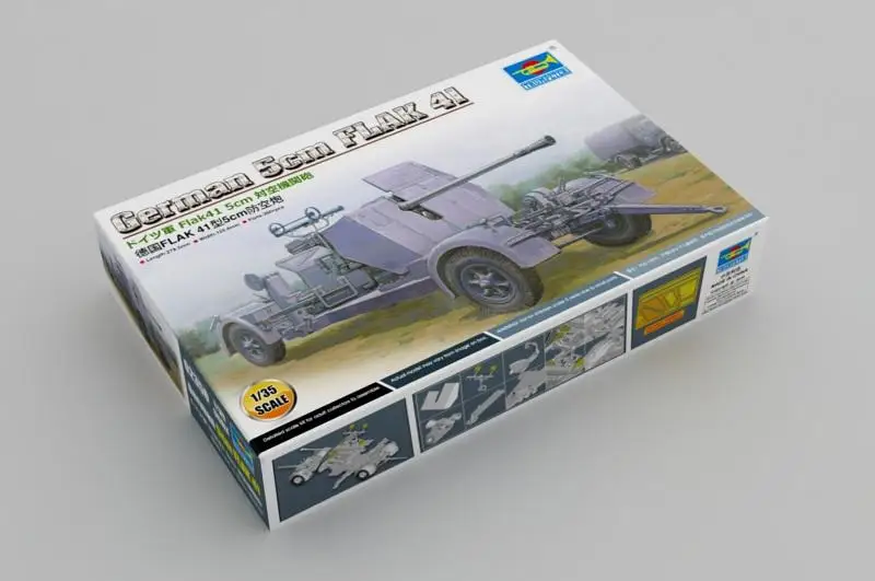 

TRUMPETER 02350 1:35 Scale Plastic Model German 5cm FLAK 41 Model Kit