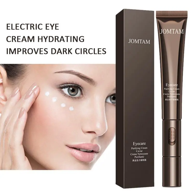 Gold Caviar Eye Cream Innovative Vibration Massage Eye Care Serum Improve Skin Elasticity Remove Dark Circles Serum Advanced