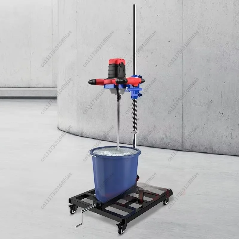 High Power Electric Mixer Bracket Industrial Stirrer For Paint Coating Putty Cement Mixing Drilling