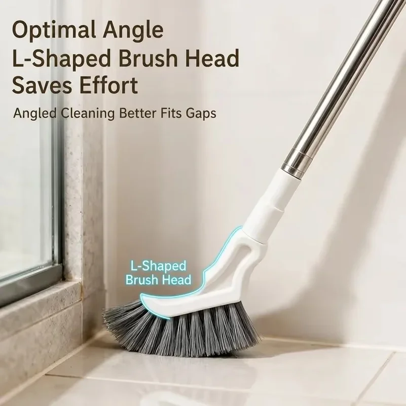 Telescopic Cleaning Magic Brush Long Handle Narrow Gap Scrubber for Window Tracks Tile Grout Bathroom Kitchen cleaning tools