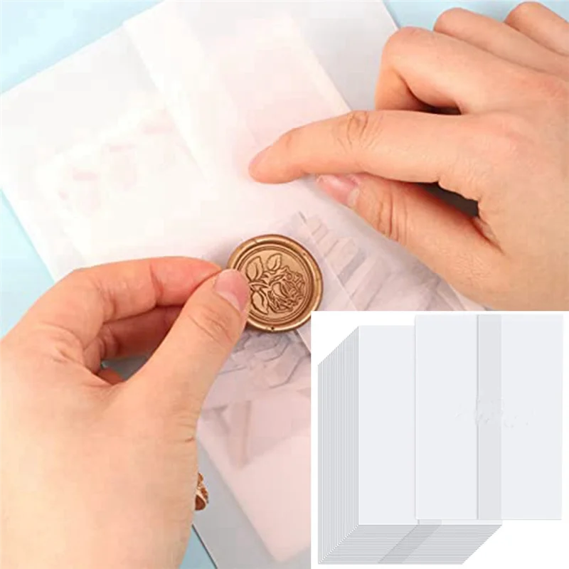 XB-120 Piece Vellum Paper Pre-Folded Wedding Invitation Paper Translucent Vellum Envelopes 5X7 Inch