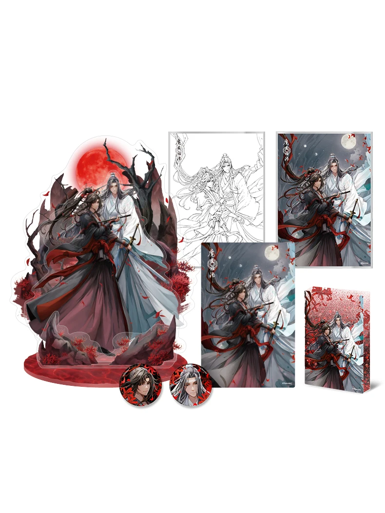 Grandmaster of Demonic Cultivation Fifth Wei Wuxian Lan Wangji Anniversary Series Anime Shikishi Badge Acrylic Stand Model MDZS